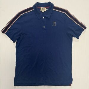 Men’s Juicy Couture Vintage Y2K Rugby Polo Blue‎ Size Large 0118 A2